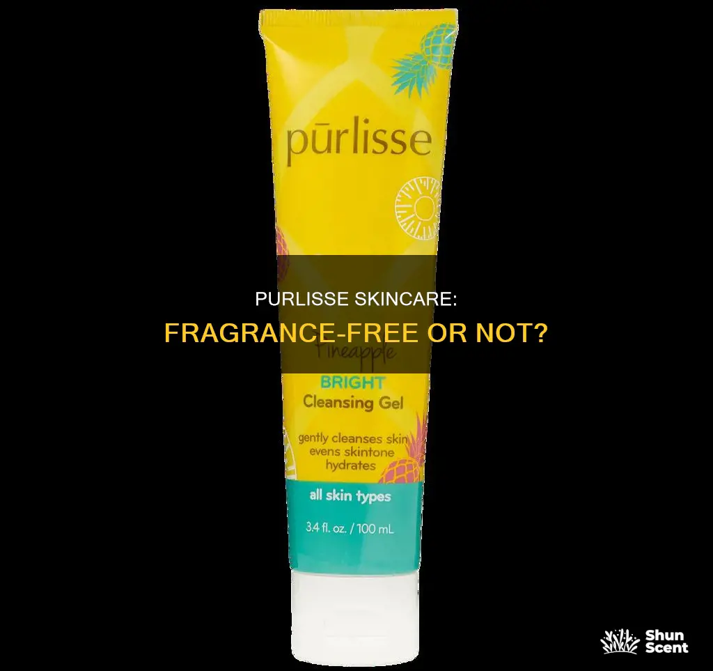 is purlisse skincare fragrance free