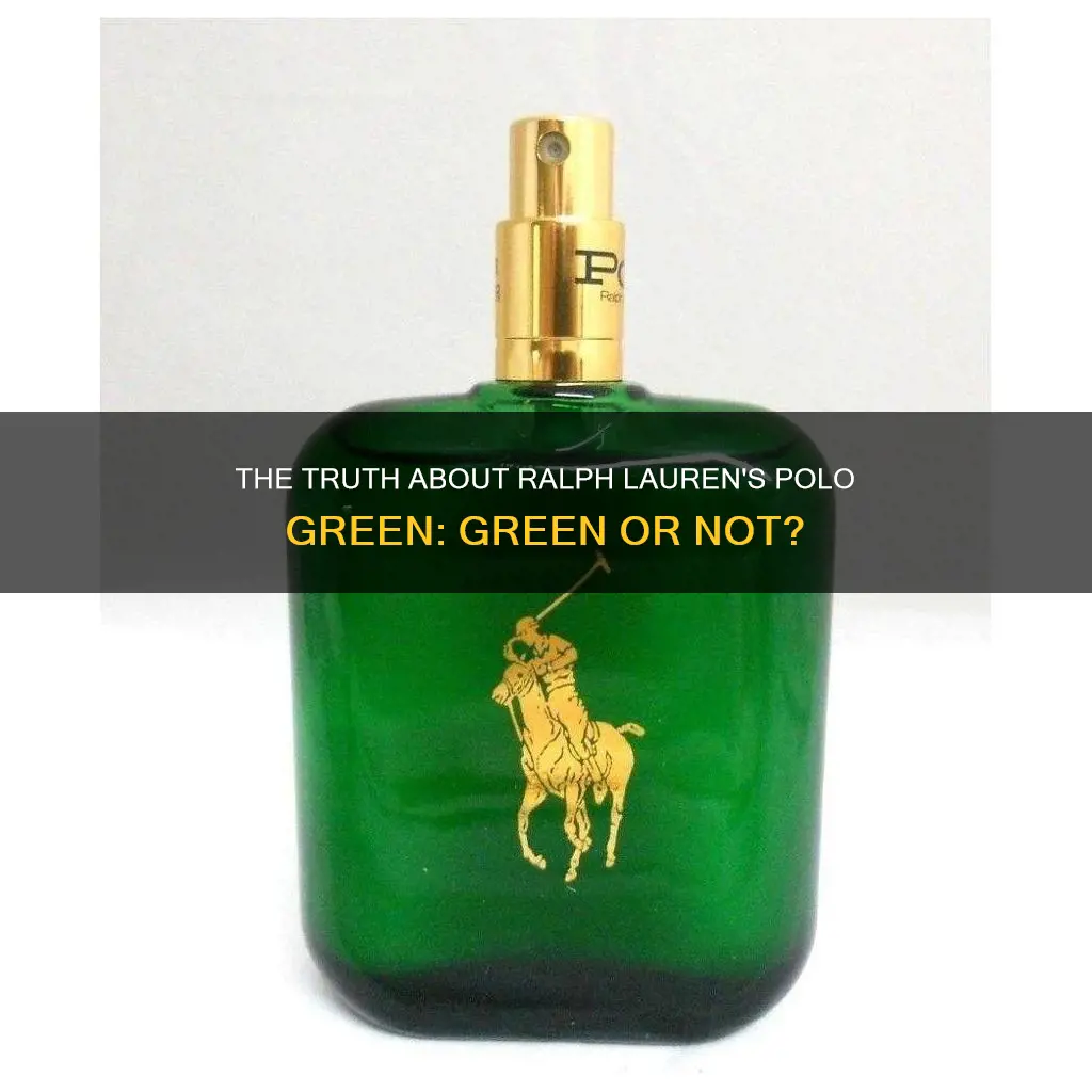 is ralph lauren polo green cologne actually green colored