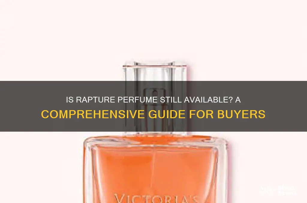 is rapture perfume availabe