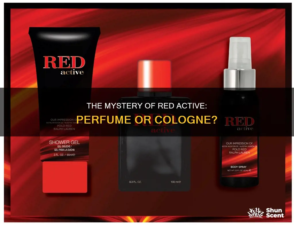 is red active a perfume or cologne