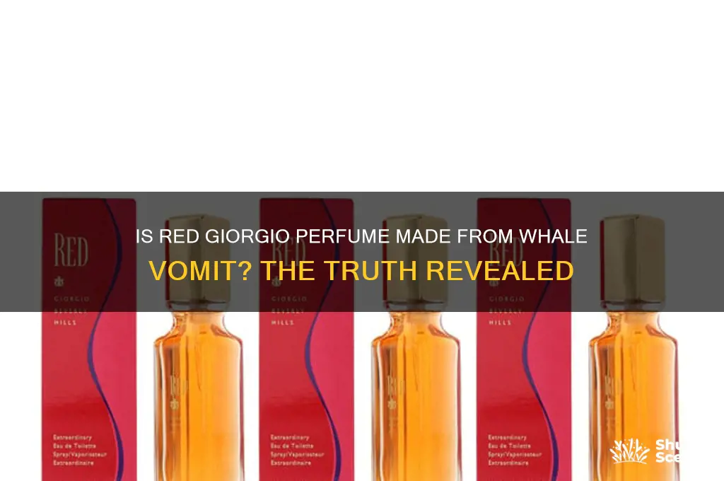 is red giorgio perfume made from whale vomit