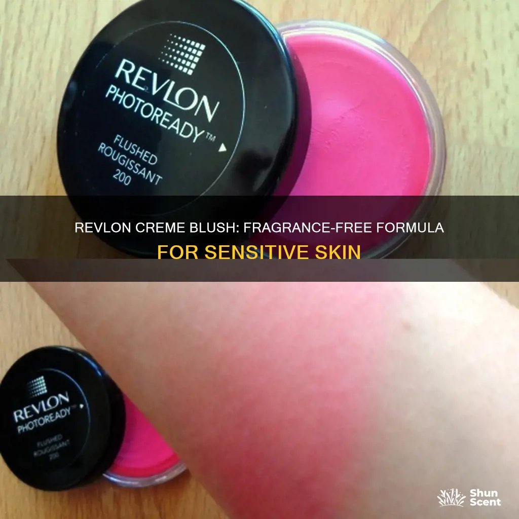 is revlon creme blush fragrance free
