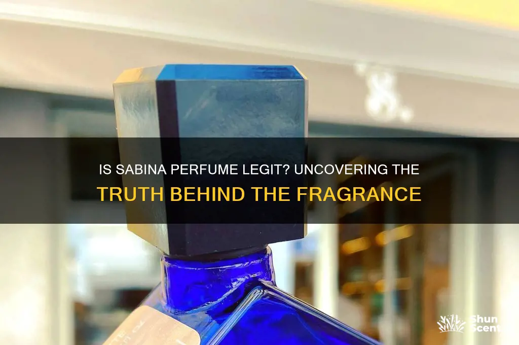 is sabina perfume legit