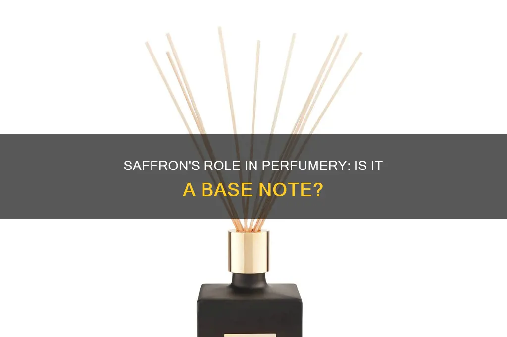 is saffron a base note in perfumes