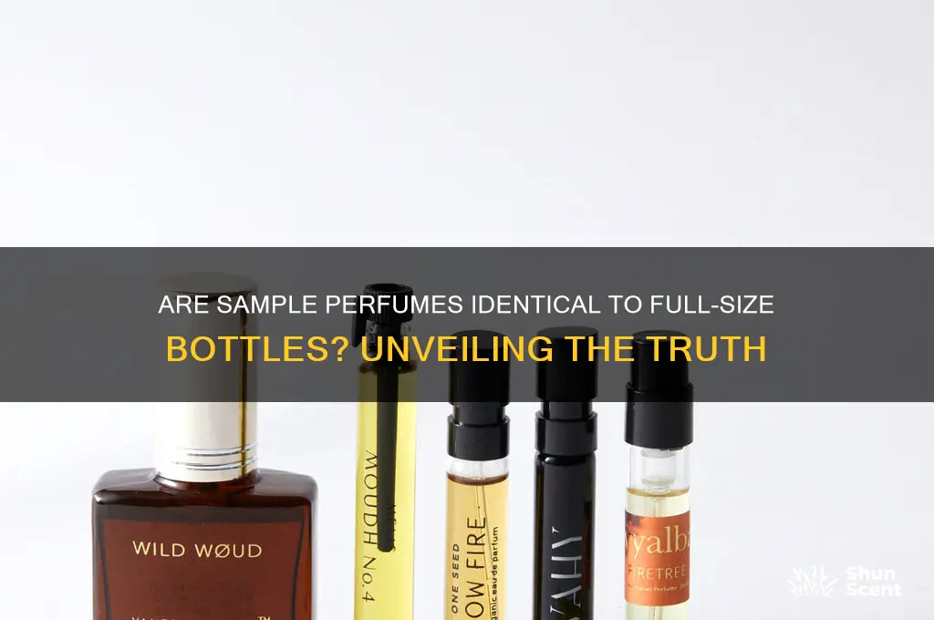 is sample perfume the same
