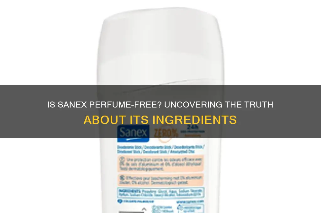 is sanex perfume free
