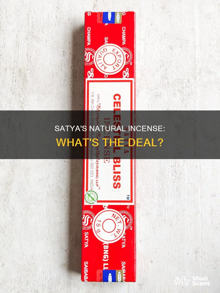 is satya all natural incense