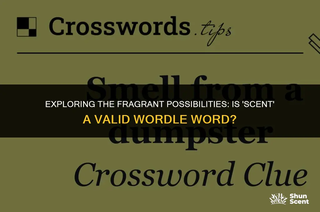 is scent a wordle word