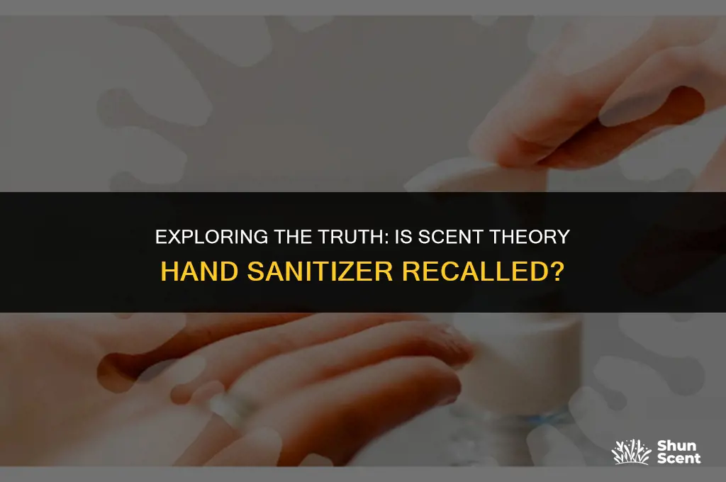 is scent theory hand sanitizer recalled