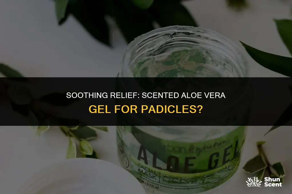 is scented aloe vera gel okay for padsicles