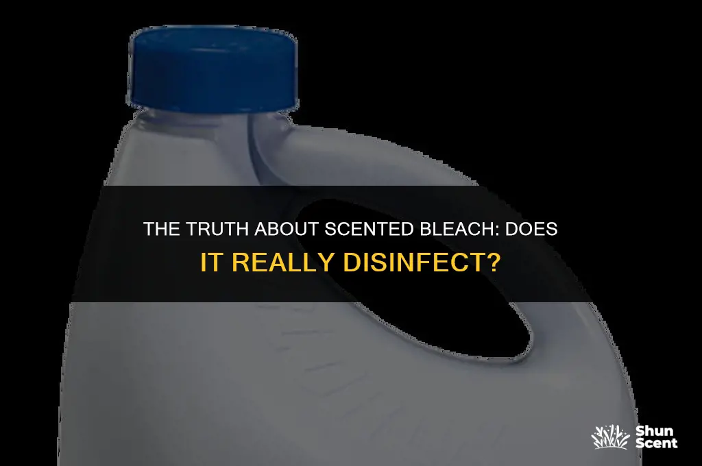 is scented bleach a disinfectant