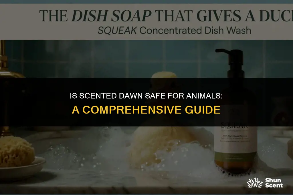 is scented dawn safe for animals