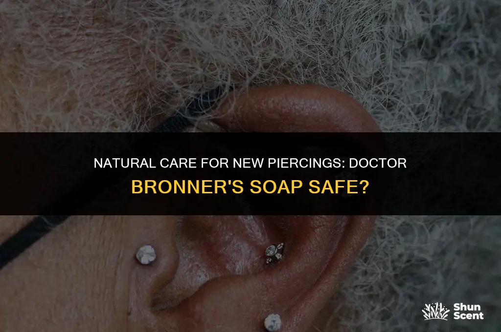 is scented doctor bronners ok for ear piercings