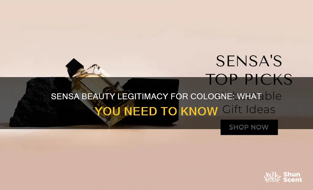 is sensa beauty legit for cologne