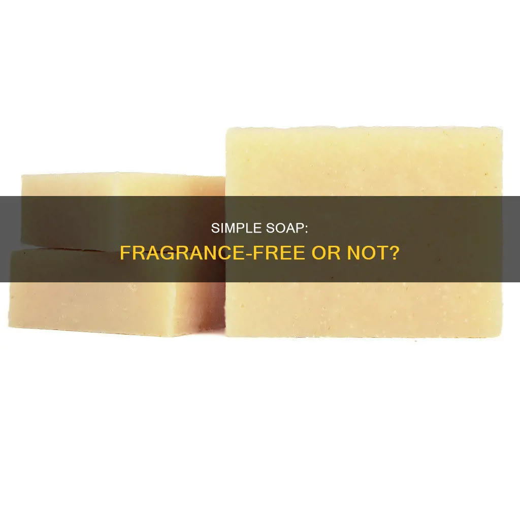 is simple soap fragrance free