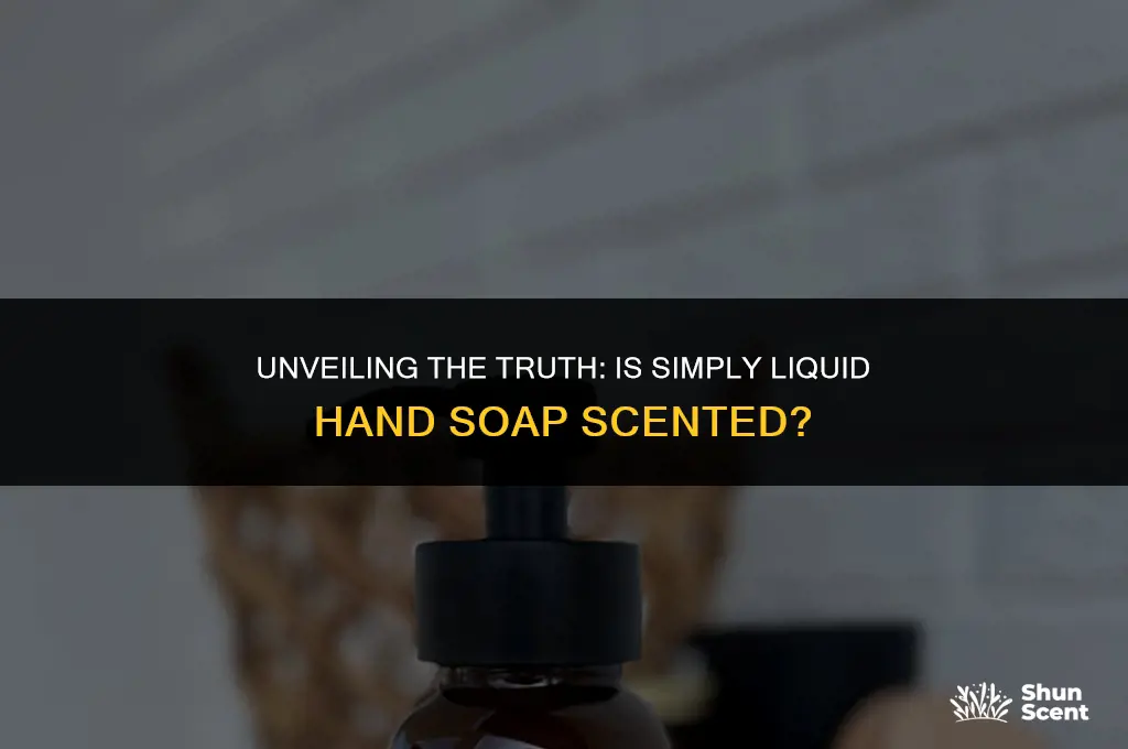 is simply liquid hand soap scented