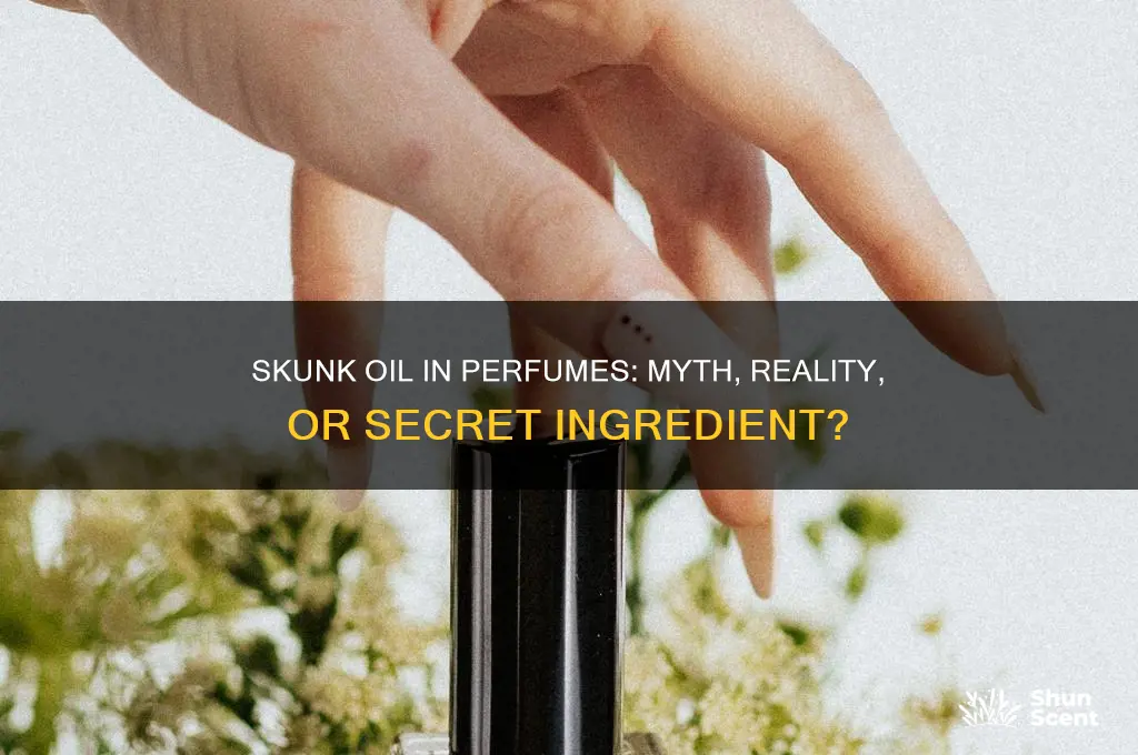 is skunk oil used in perfume