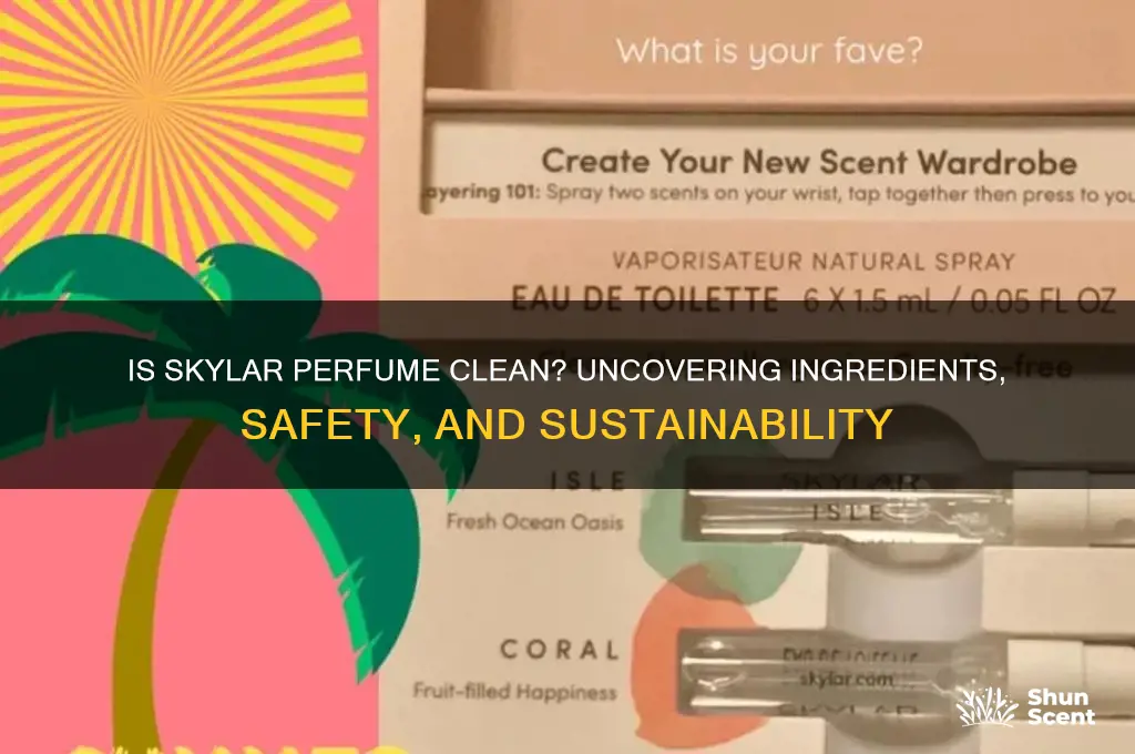 is skylar perfume clean