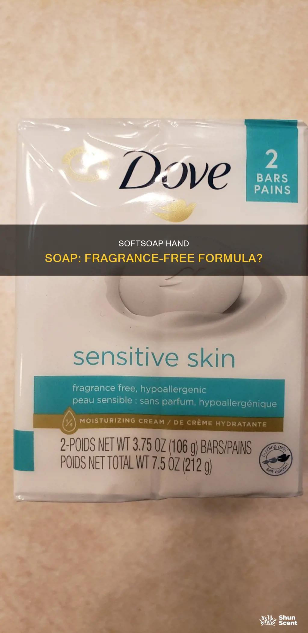is softsoap hand soap fragrance free