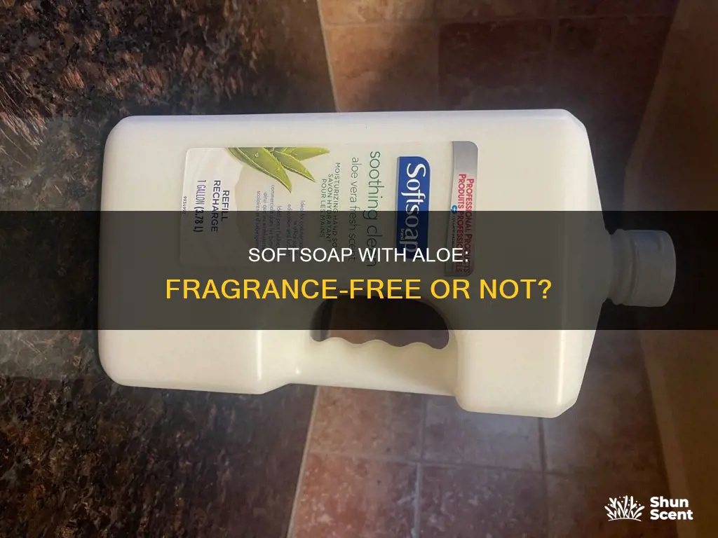 is softsoap with aloe fragrance free