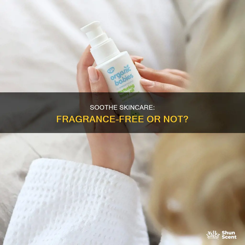 is soothe fragrance free