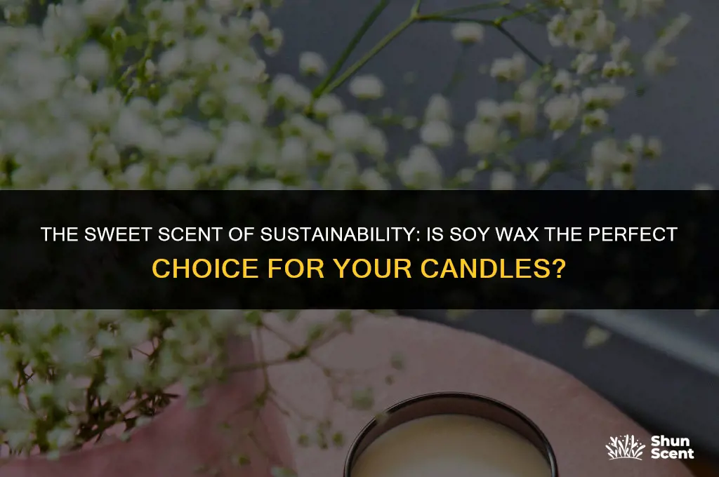 is soy wax good for scented candles