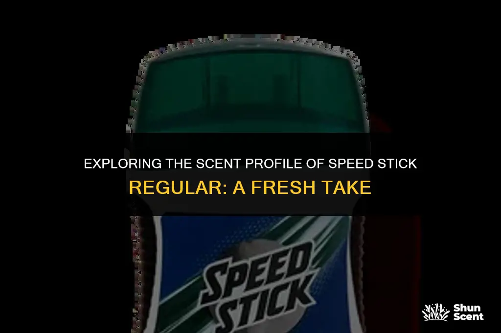 is speed stick regular scented