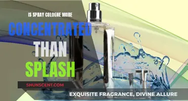 The Concentration Conundrum: Spray vs. Splash Cologne