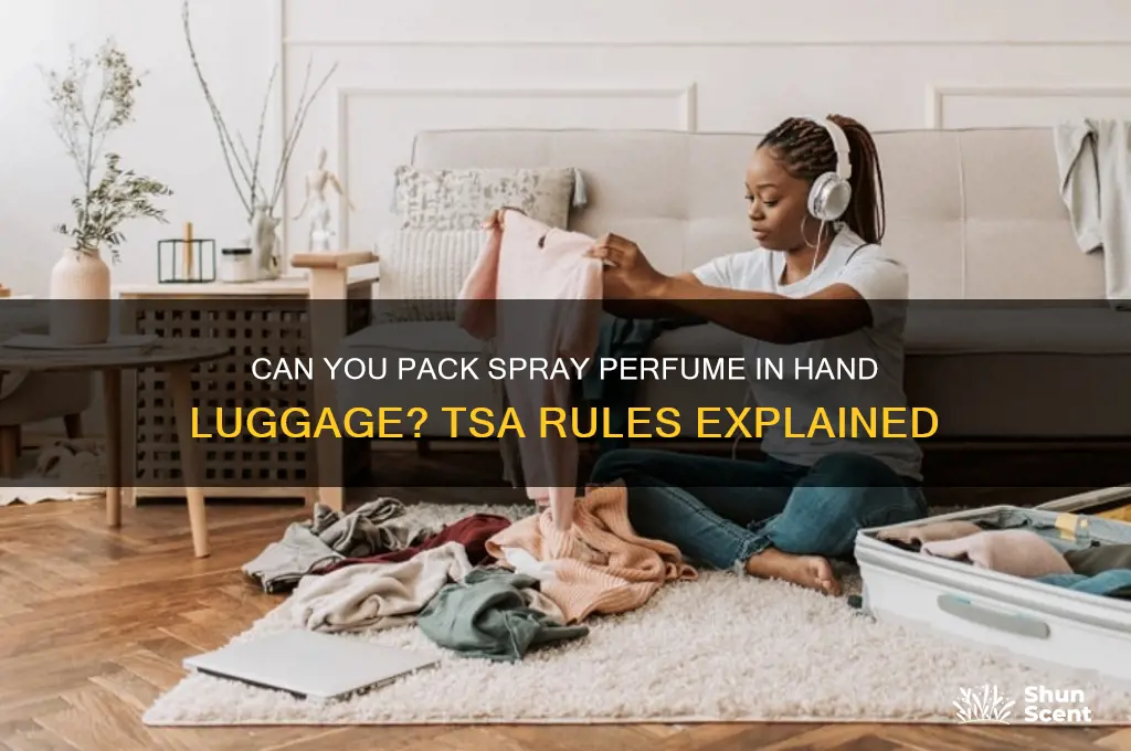 is spray perfume allowed in hand luggage