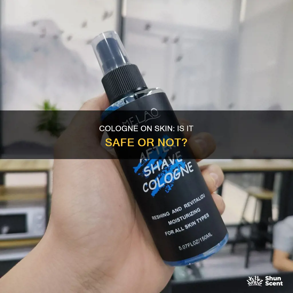 is spraying cologne on your skin bad