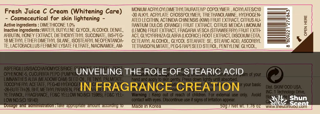 is stearic acid used in fragrances