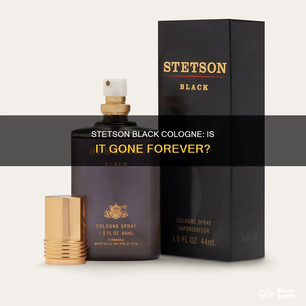 is stetson black cologne discontinued