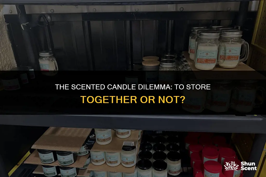 is storing different scented candles together a bad idea
