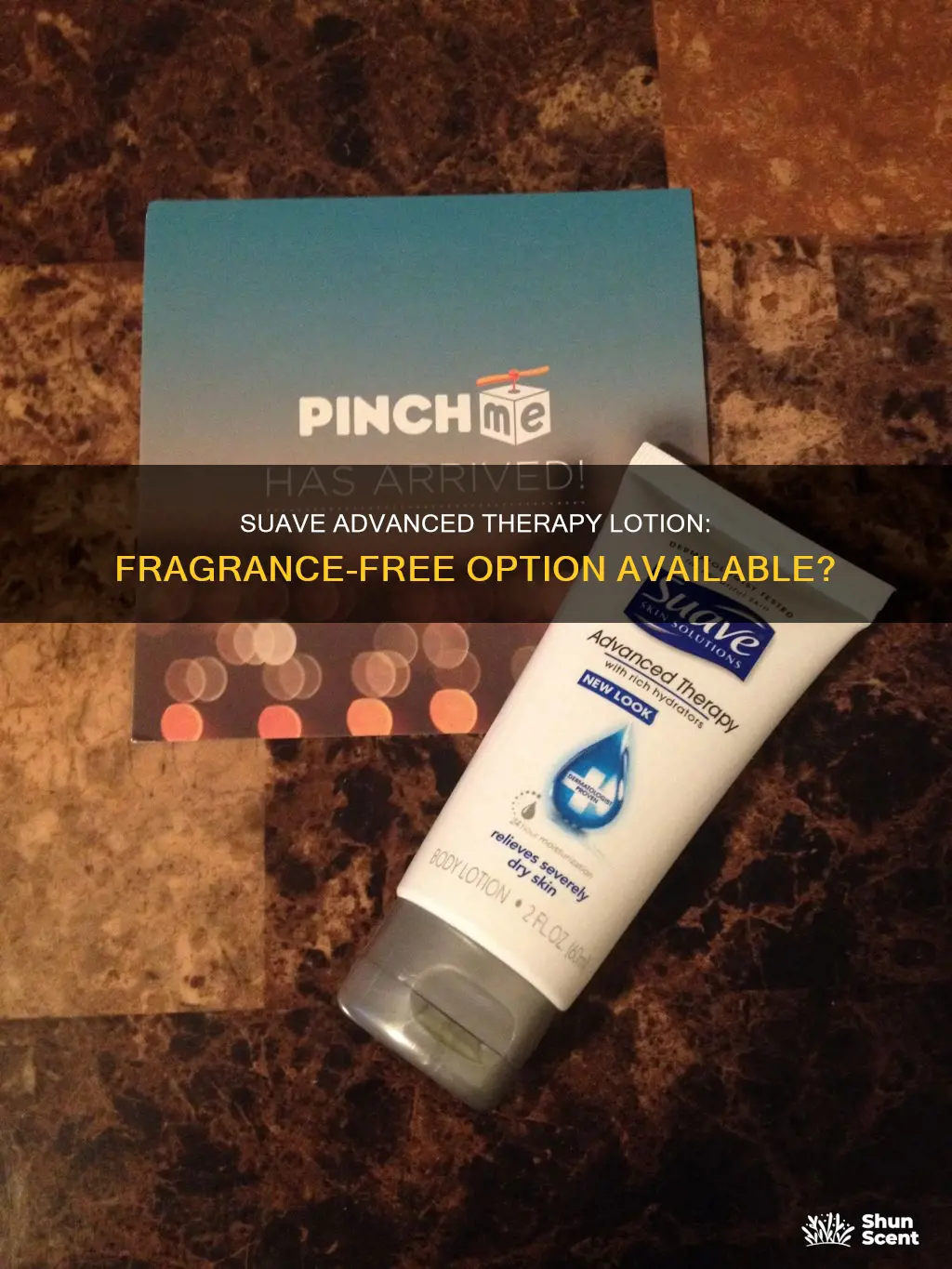 is suave advanced therapy lotion available without the fragrance