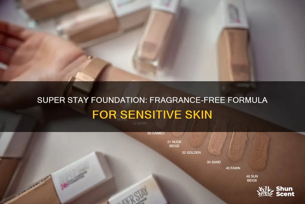 is super stay foundation fragrance free