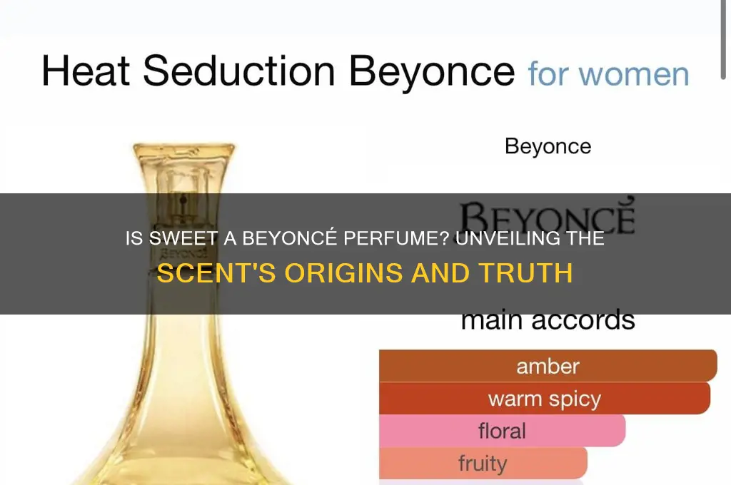 is sweet a perfume by beyonce