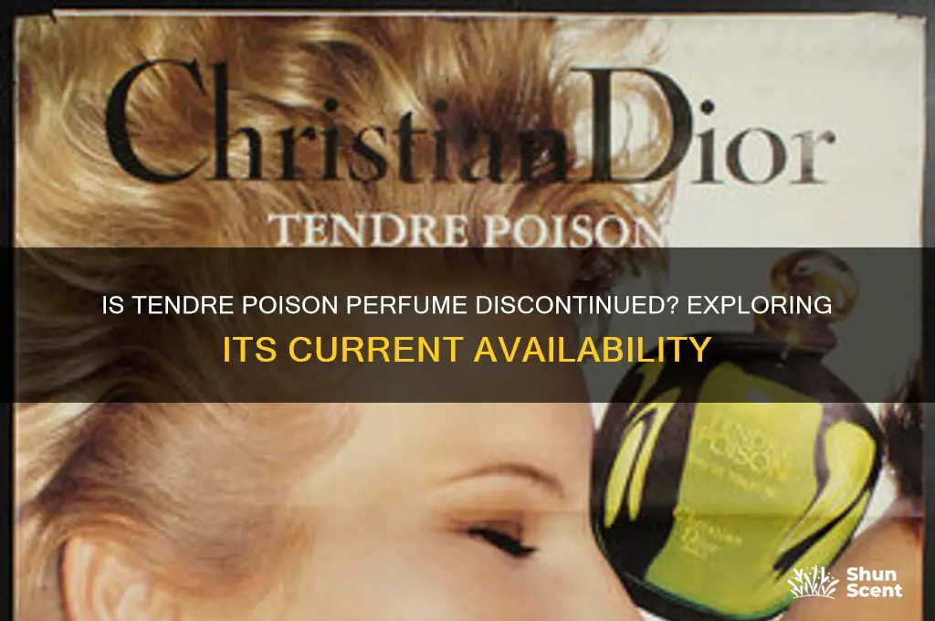 is tendre poison perfume discontinued