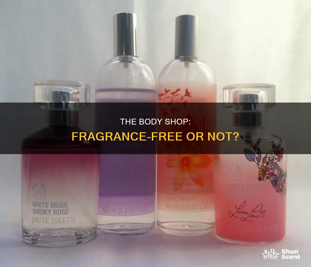 is the body shop fragrance free