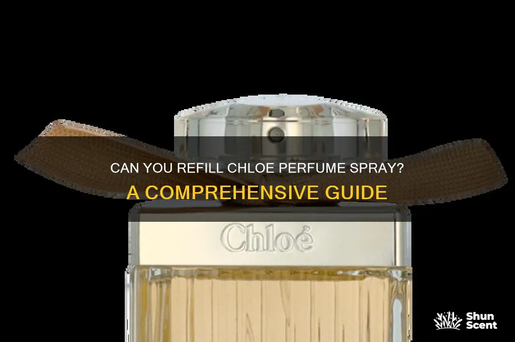 is the chloe perfume spray refillable