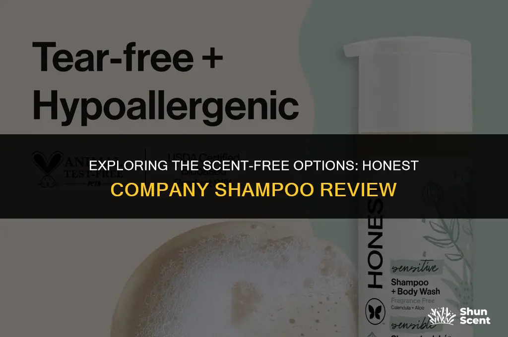 is the honest company shampoo free of scent