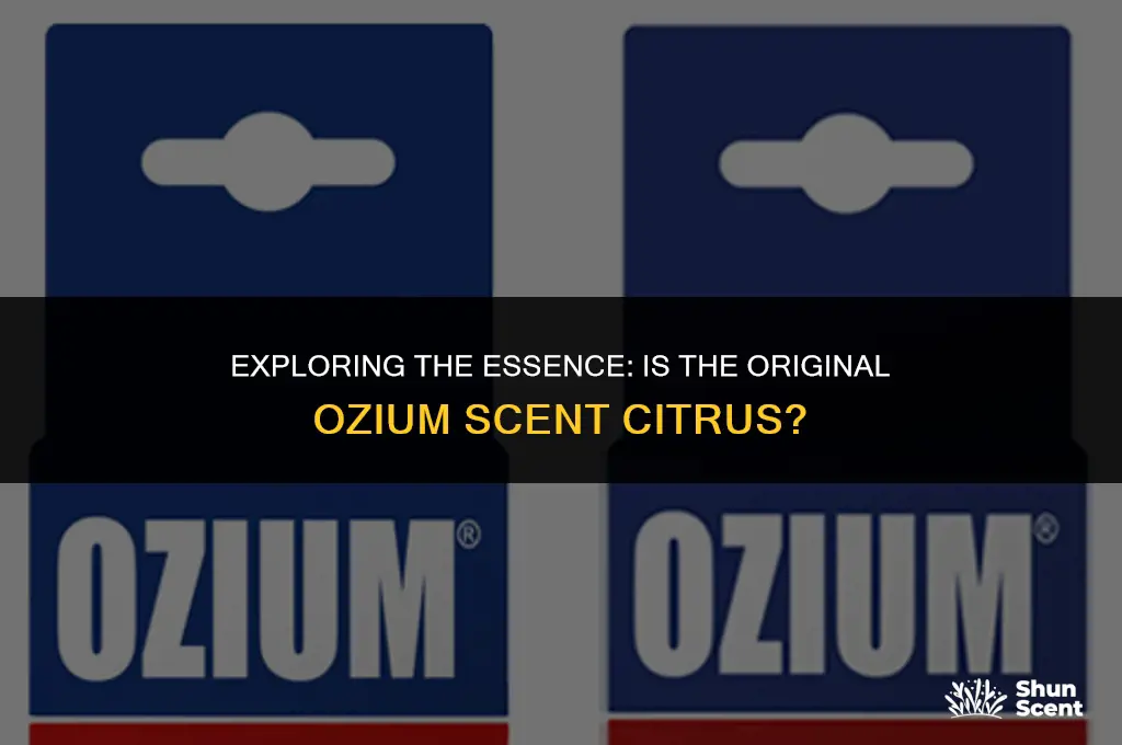 is the original ozium scent citrus