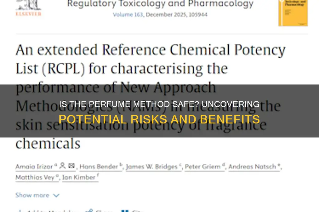 is the perfume method safe