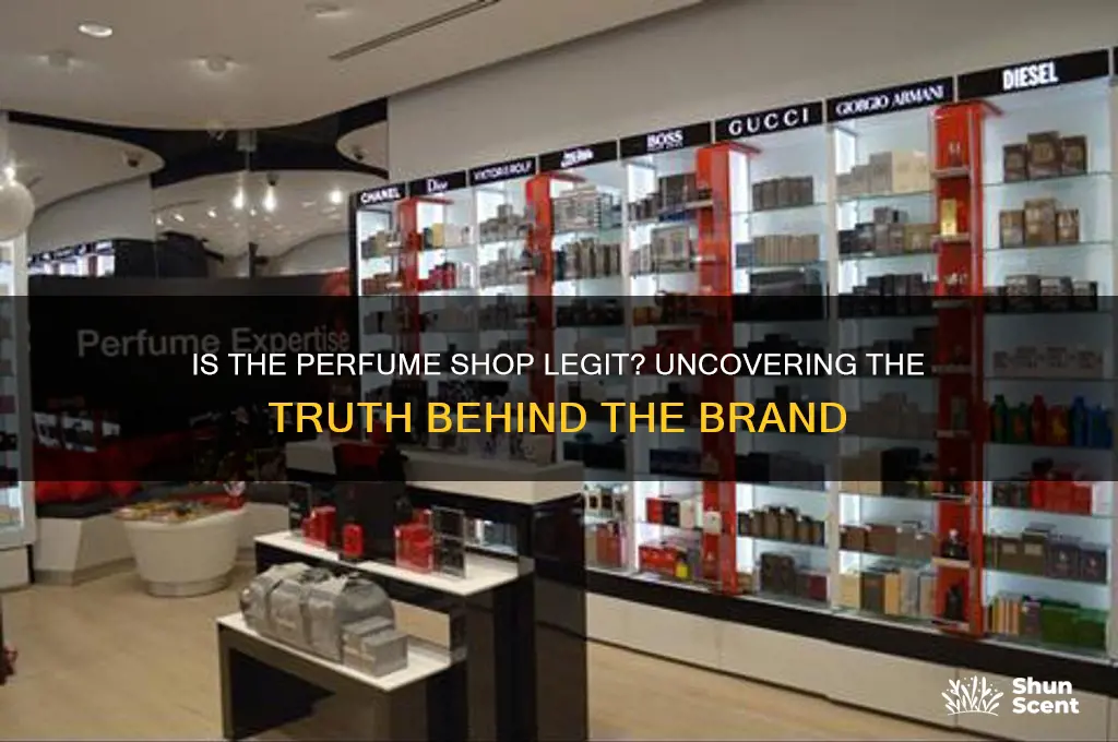 is the perfume shop fake