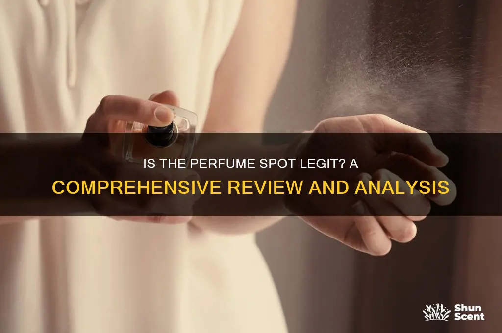 is the perfume spot a legitimate site