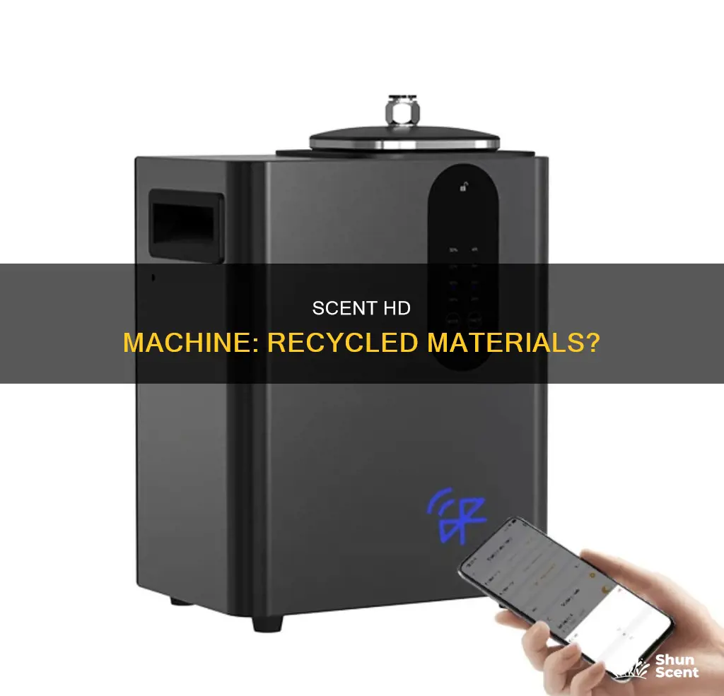 is the scent hd fragrance machine made from recycled materials