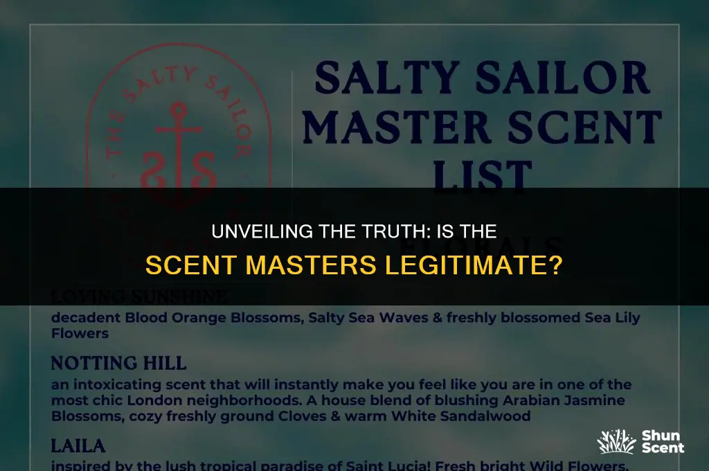 is the scent masters legit