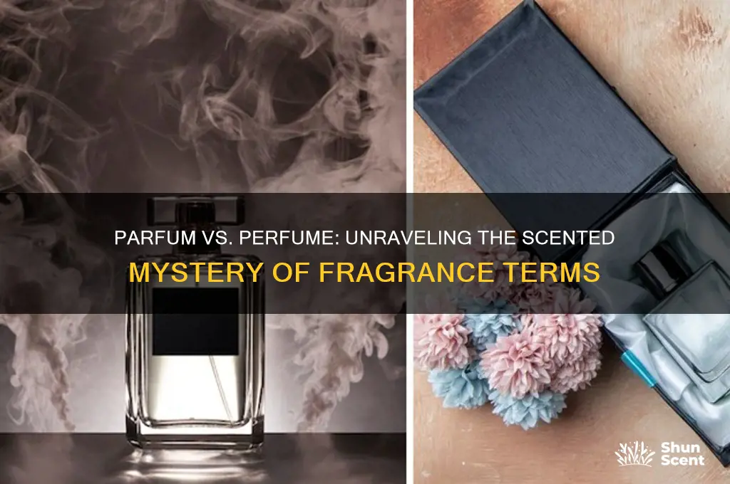 is there a difference between parfum and perfume