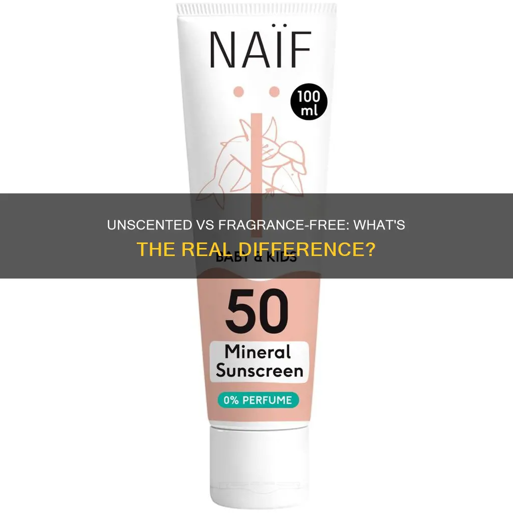 is there a difference between unscented and fragrance free