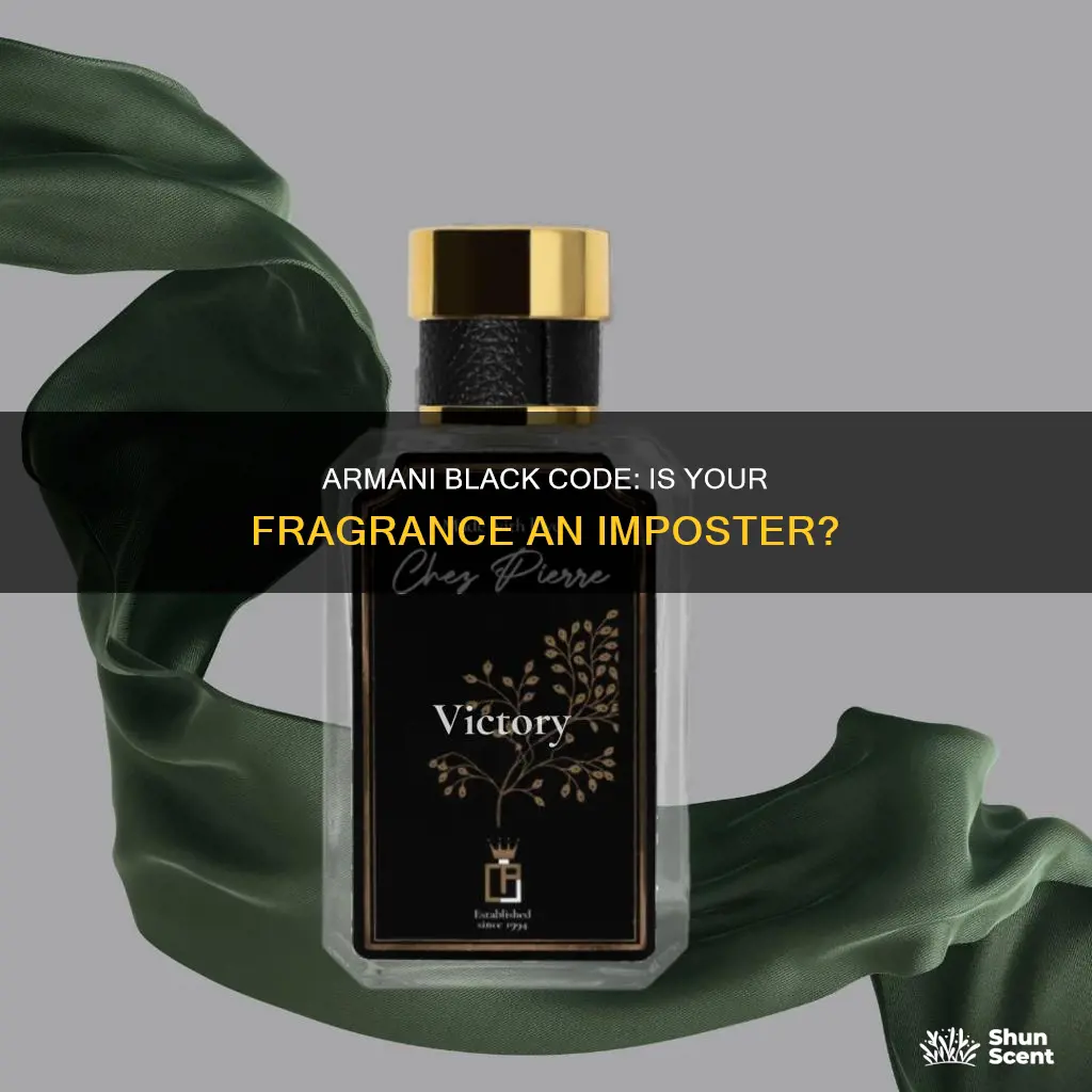 is there an imposter fragrance of armani black code
