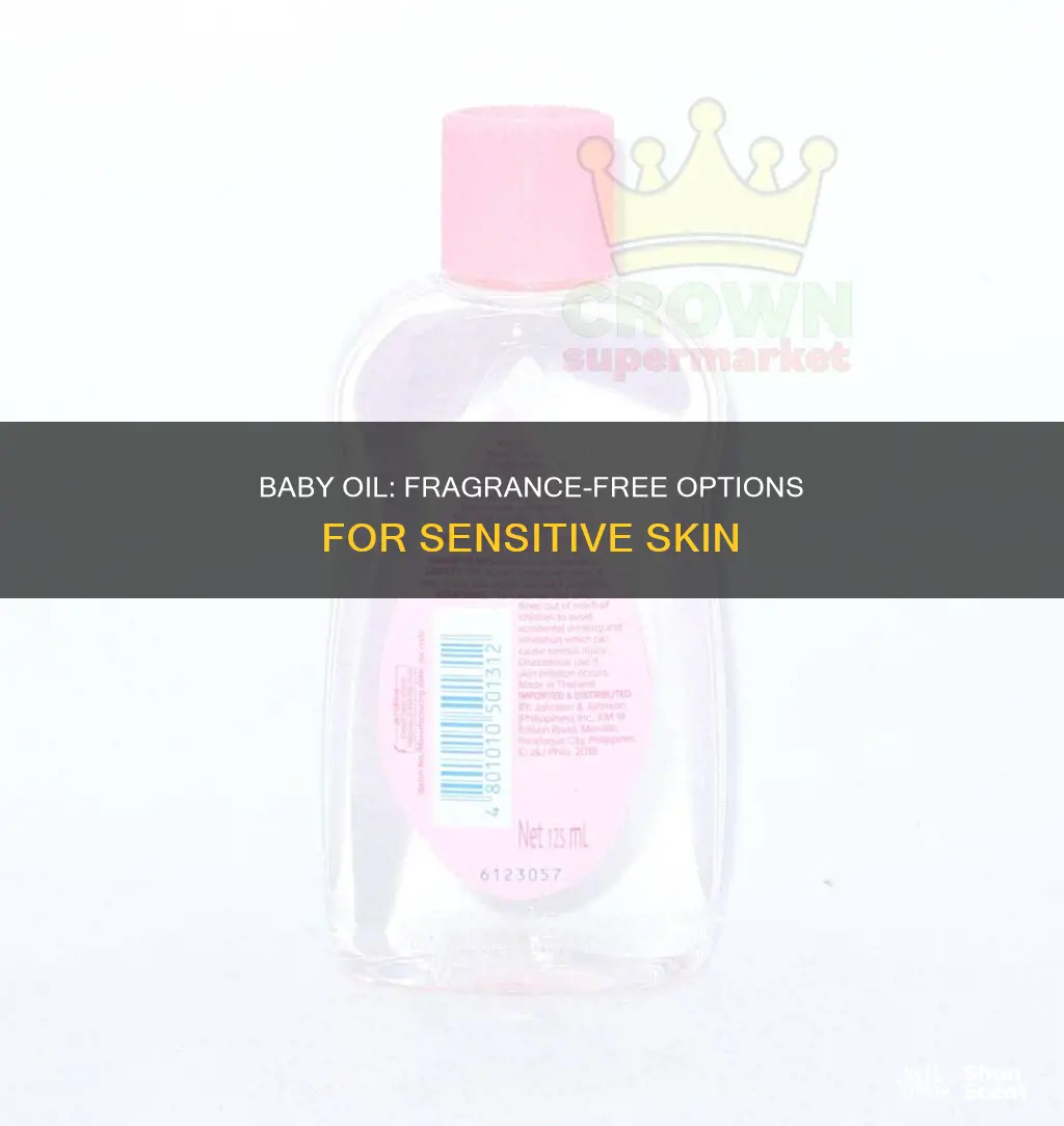 is there fragrance free baby oil